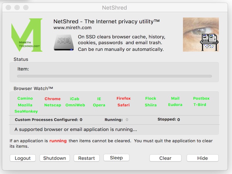 NetShred X Screenshot