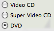 Burning DVD Media Type