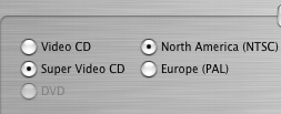 Author AVI to SVCD on Mac OS X