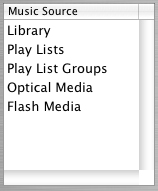Music Man Music Source pane