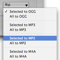Rip Audio CD to OGG vorbis on mac OS X