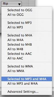 Rip Audio CD to MP3 mac OS x