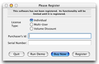 ShredIt Registration Dialog