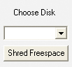 wipe free space button