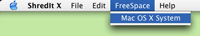 erase deleted files menu